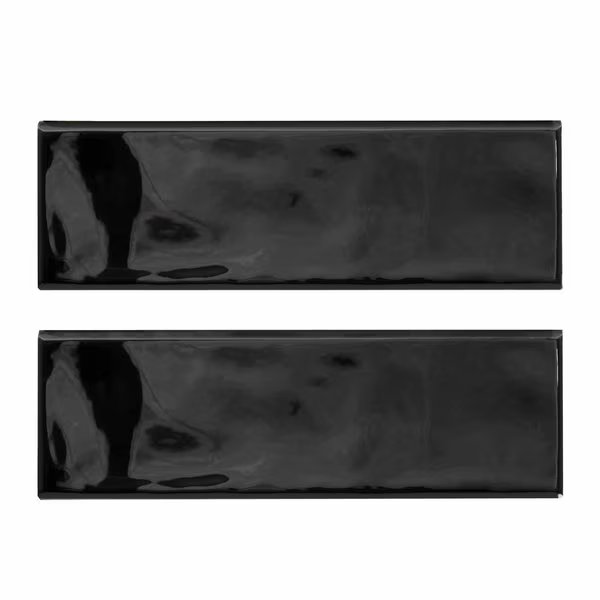 Urbano Ink Bullnose 4 In. X 12 In. Glossy Ceramic Wall Tile, 12PK, Msi, Mfr#: ZOR-PT-TR-0182